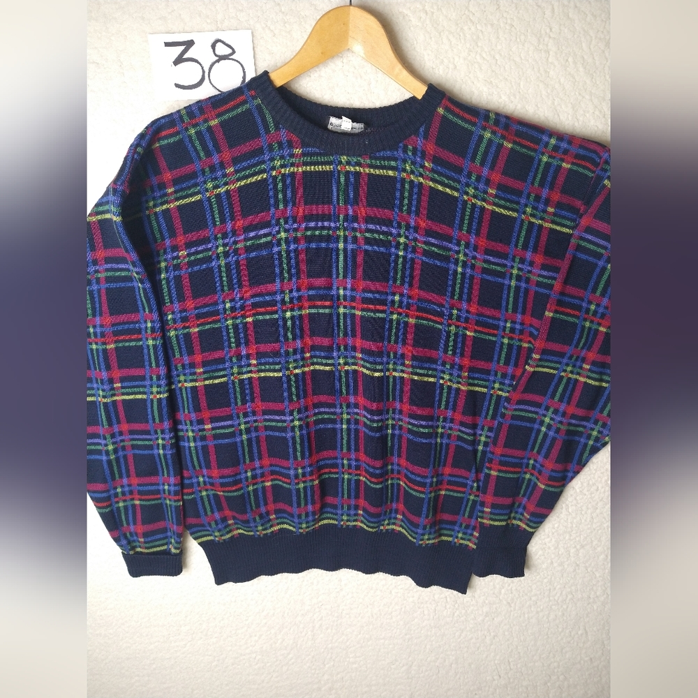 Vintage Neiman Marcus 100% Merc. Cotton Sweater Mens Size XL Made In The U.S.A